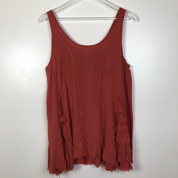 Free People Tops - Intimately Free People Raw Hem Swing Ruffle Tank